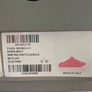 Pink Balenciaga Speed Mule